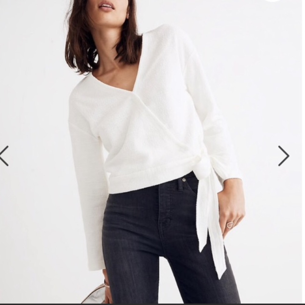 Madewell Texture and Thread Wrap Top